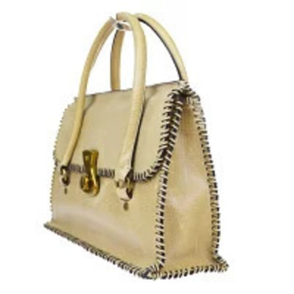 Gucci Beige Leather Handbag Tan